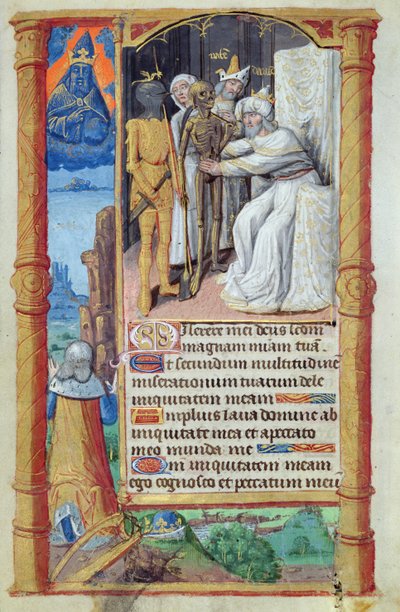 The Death of David, from Heures a lUsage de Rome by French School